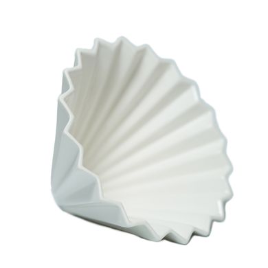 Керамічний пуровер орігамі V02 білий, Білий