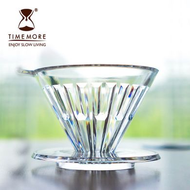 Пластиковий пуровер Timemore Crystal Eye dripper V02 (прозорий)